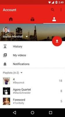 YouTube для Андроид