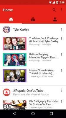 YouTube для Андроид